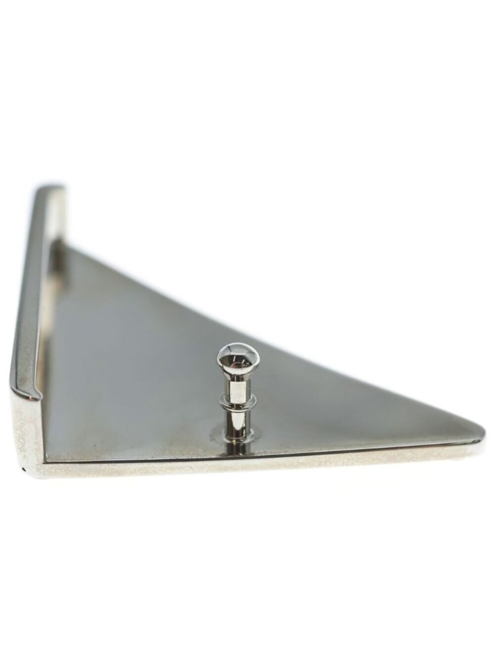 Prada Triangle Logo Metal Belt Buckle Yellow
